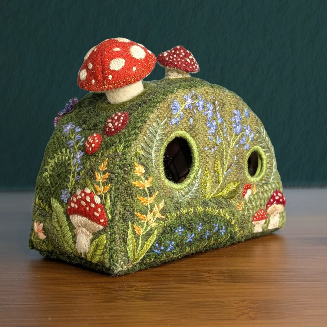 Embroidered Cottage Back